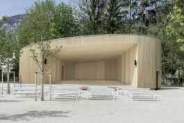 Musikpavillon im Kurpark in Bad Ischl in Oberösterreich geplant von Architekt Stummer 