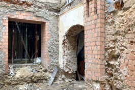 Baustelle im Landhaus Linz in Oberösterreich geplant von Architekt Stummer 
