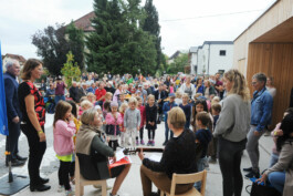 Fest zur Eröffnung des Kindergartens Ottensheim in der Feldstraße 30 in Oberösterreich 
