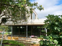 Baustelle vom Wohnhaus Madlmayr in Ottensheim