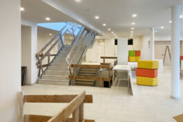 Baustelle der Volksschule Rohr von innen