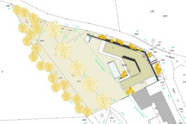 Grundriss von einer Villa in Oberösterreich entworfen von Architekt Stummer mit Sitz in Ottensheim in Oberösterreich 