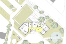 Lageplan vom Gemeindeamt mit Gemeindesaal in Hinzenbach