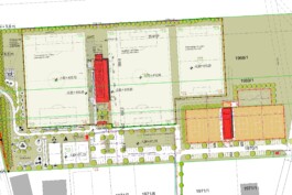 Lageplan vom neuen Sportzentrum Eberstalzell 