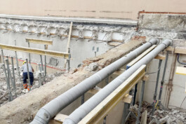 Baustelle beim Heinrich Gleißner Haus in Linz 
