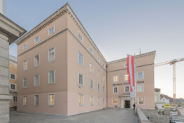 Terrasse vom Heinrich Gleißner Haus in Linz 