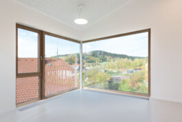 Fensterausblick vom Kindergarten in Eidenberg/Geng in Oberösterreich 