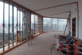 Baustelle innen der Neustrukturierung vom Gemeindeamt mit Neubau vom Gemeindesaal in Hinzenbach 